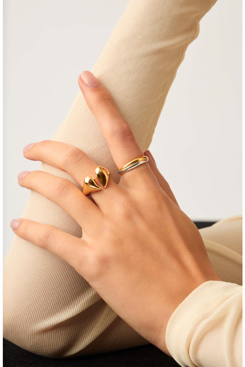 Molten Heartbreaker Statement Ring, Alternate, color, GOLD