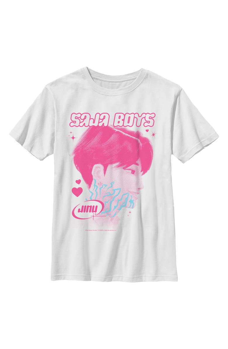 KPop Demon Hunters Boy's KPop Demon Hunters Jinu Saja Profile  Graphic T-Shirt, Main, color, White