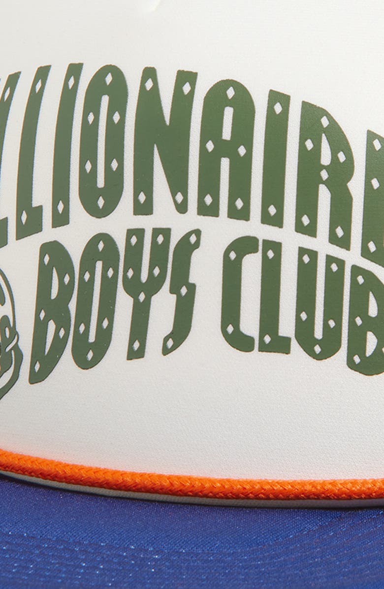 Billionaire Boys Club Curve Adjustable Snapback Trucker Hat, Alternate, color, Blue Depths