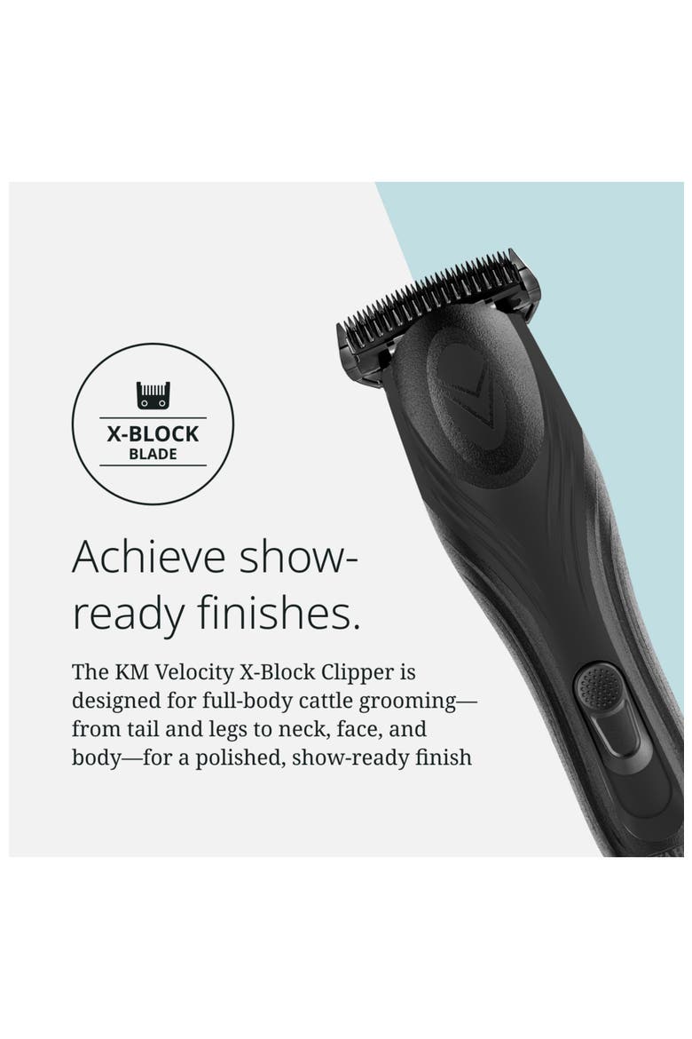 Corded Cattle Clipper with Detachable Blade for Animal Grooming, Alternate, color, Black