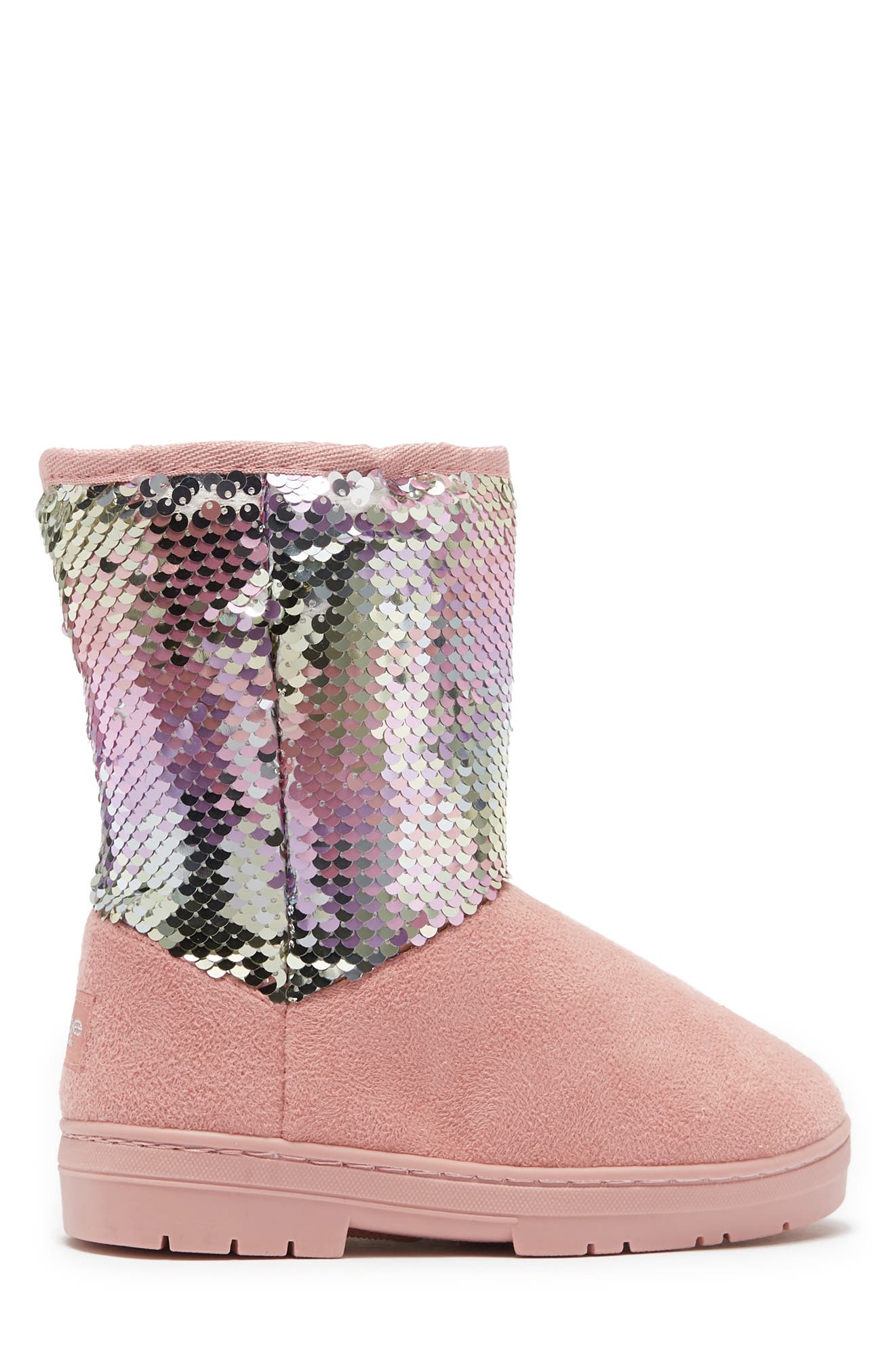 Sequin Faux Fur Lined Boot, Alternate, color, BLUSH MULTI