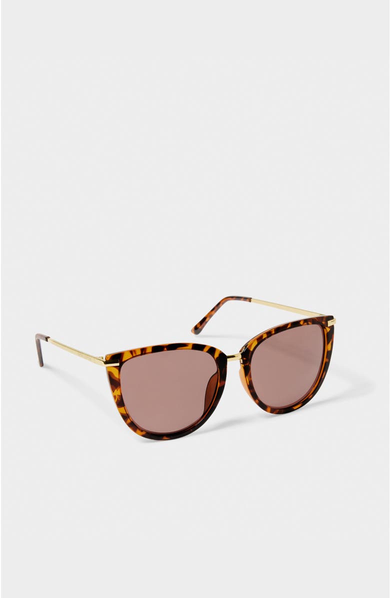 Katie Loxton Sardinia Sunglasses, Alternate, color, Tortoiseshell