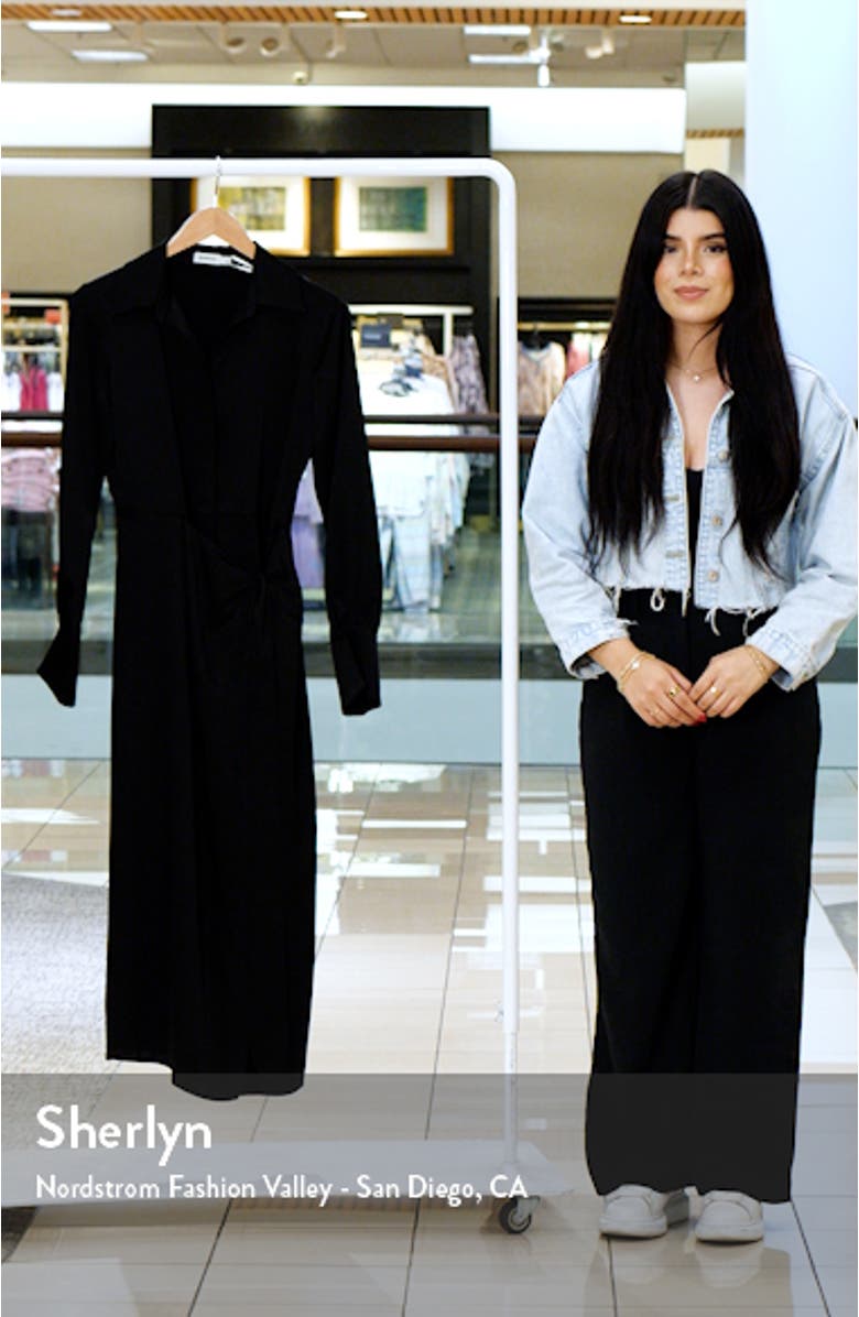 Samba Tie Waist Long Sleeve Satin Maxi Dress, sales video thumbnail