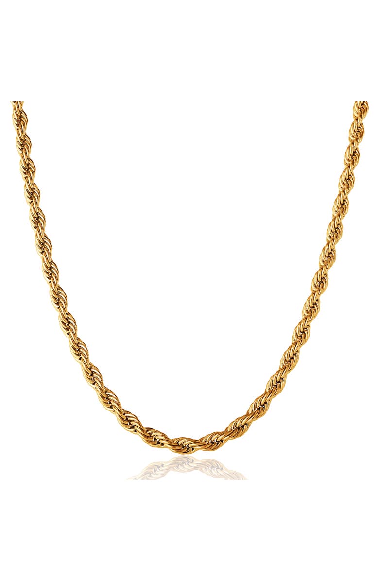 Lucky Brand Gold-Tone Rope Chain Necklace, Main, color, Gold