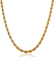 Lucky Brand Gold-Tone Rope Chain Necklace