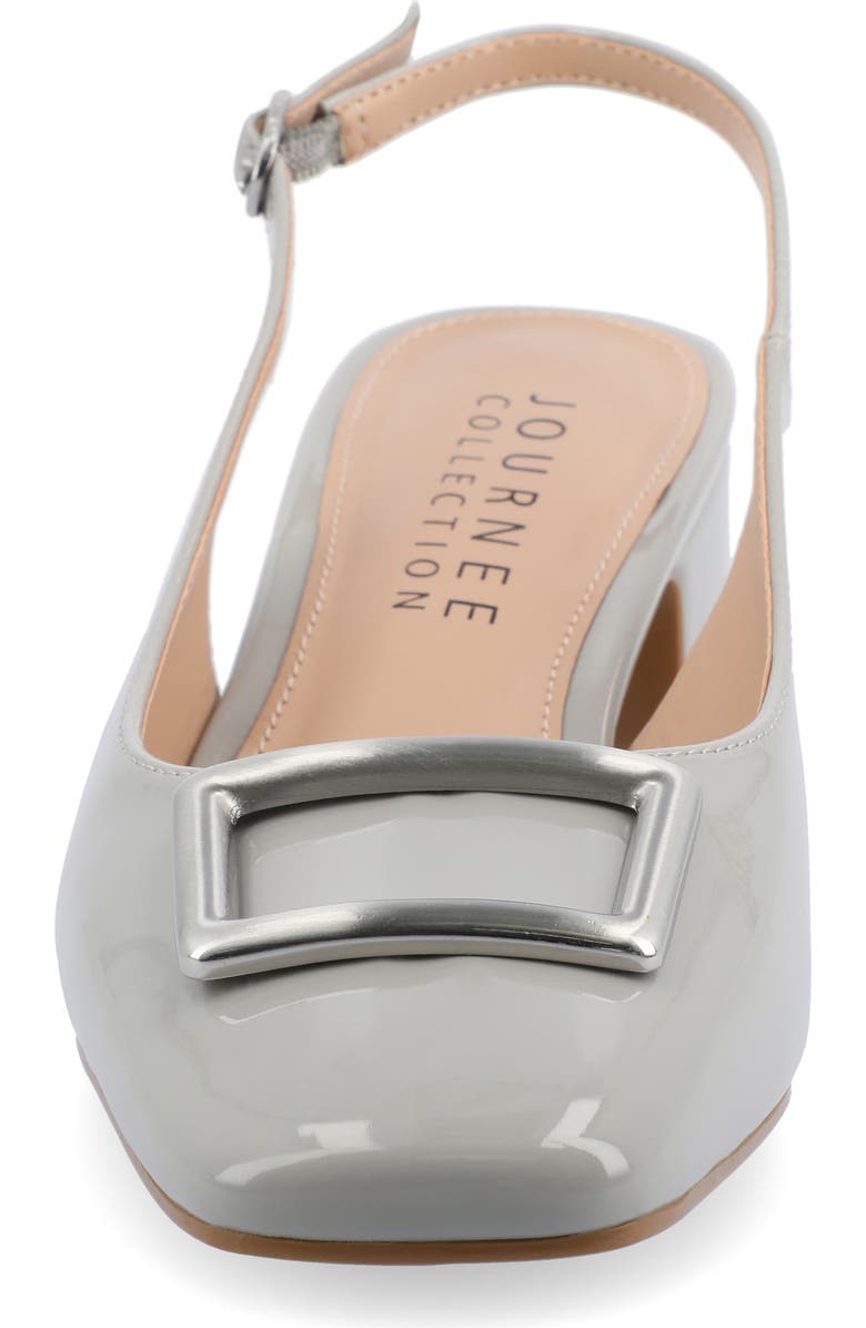 Journee Collection Everlee Slingback Pump, Alternate, color, Grey