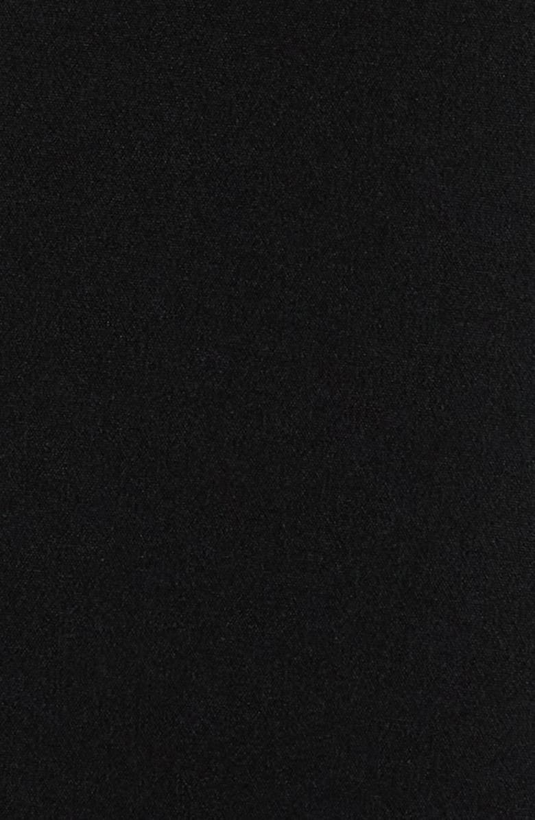 Tahari ASL Topstitch Detail One-Button Blazer, Alternate, color, Black White