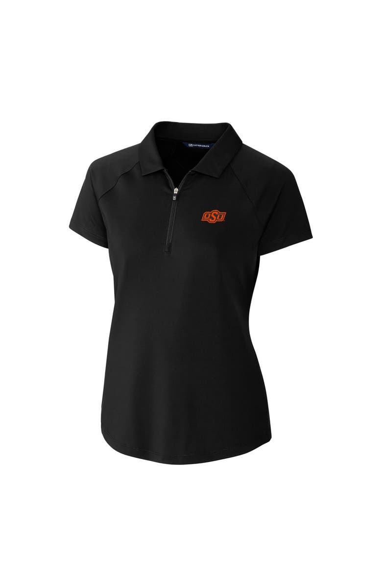 Cutter & Buck Women's Cutter & Buck Black Oklahoma State Cowboys Forge Polo, Main, color,
