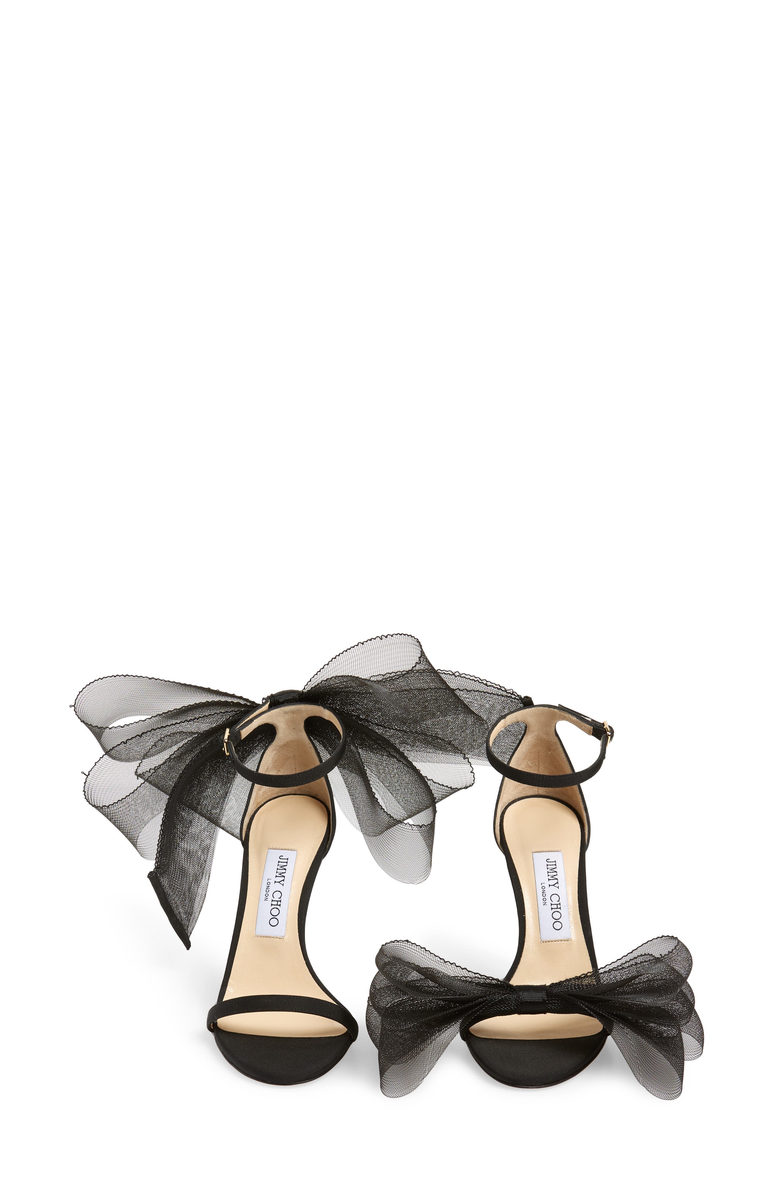Jimmy Choo Aveline Bow Ankle Strap Sandal, Alternate, color, 