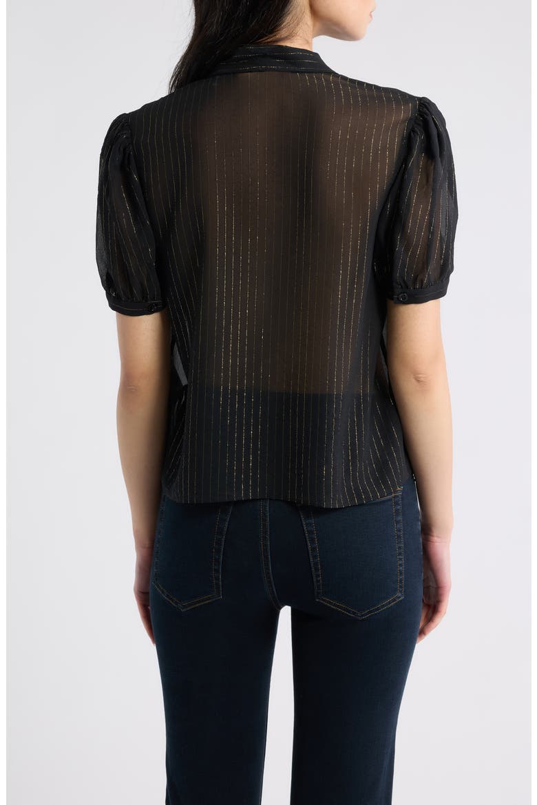 The Sonnet Metallic Stripe Top, Alternate, color, BLACK STRIPE