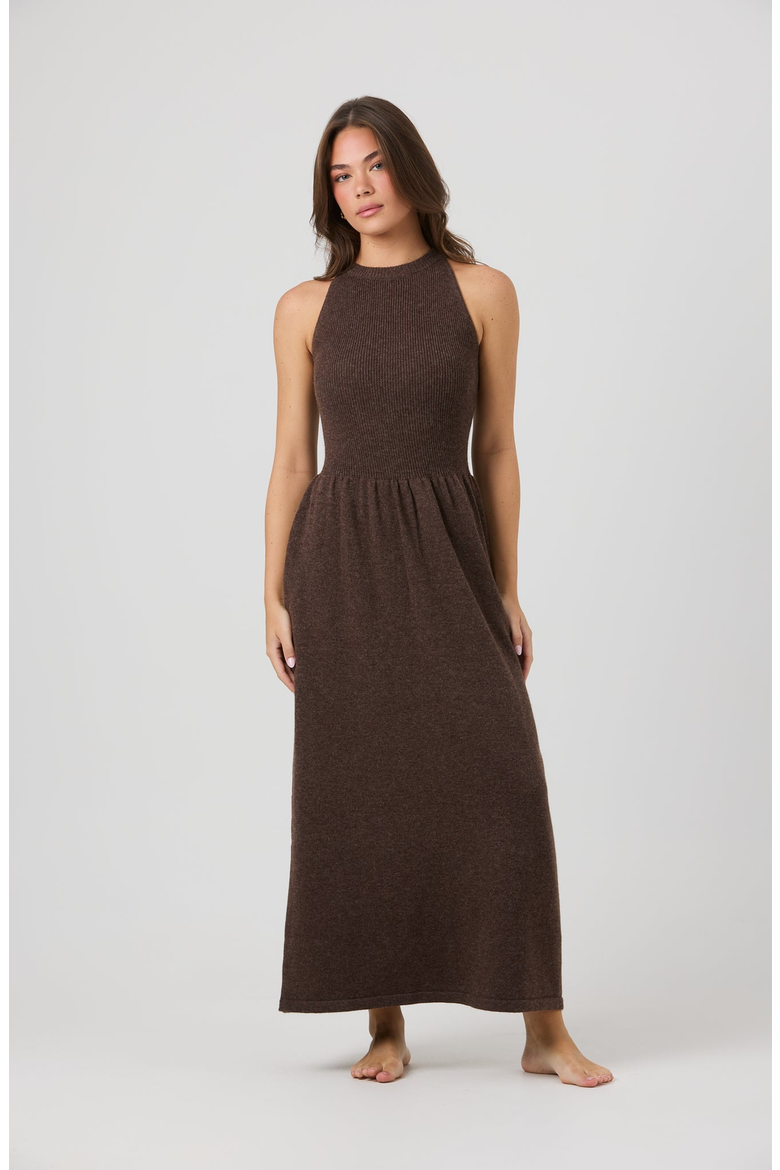 Rowyn Dress, Main, color, Brown