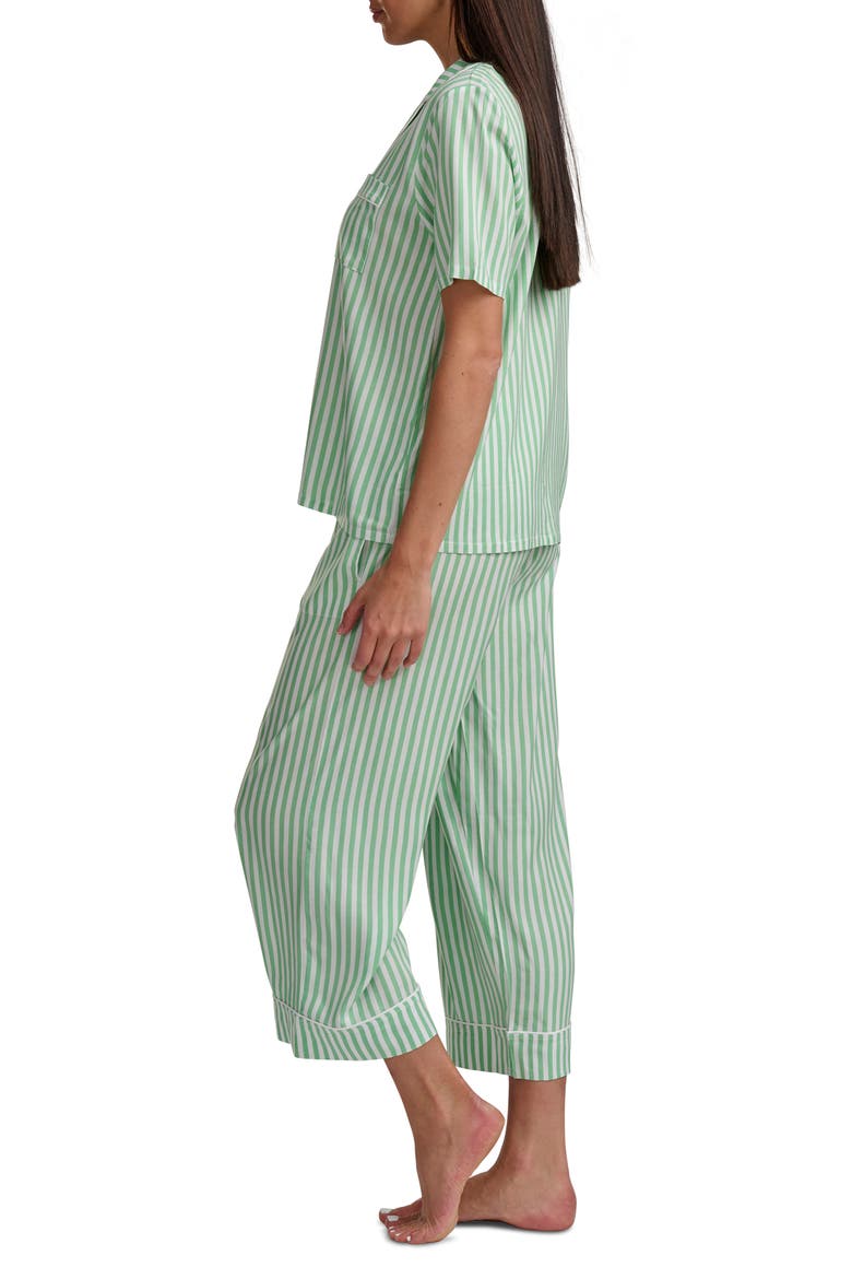 Notch Collar Pajamas, Alternate, color, FOGGREENSTRIPE