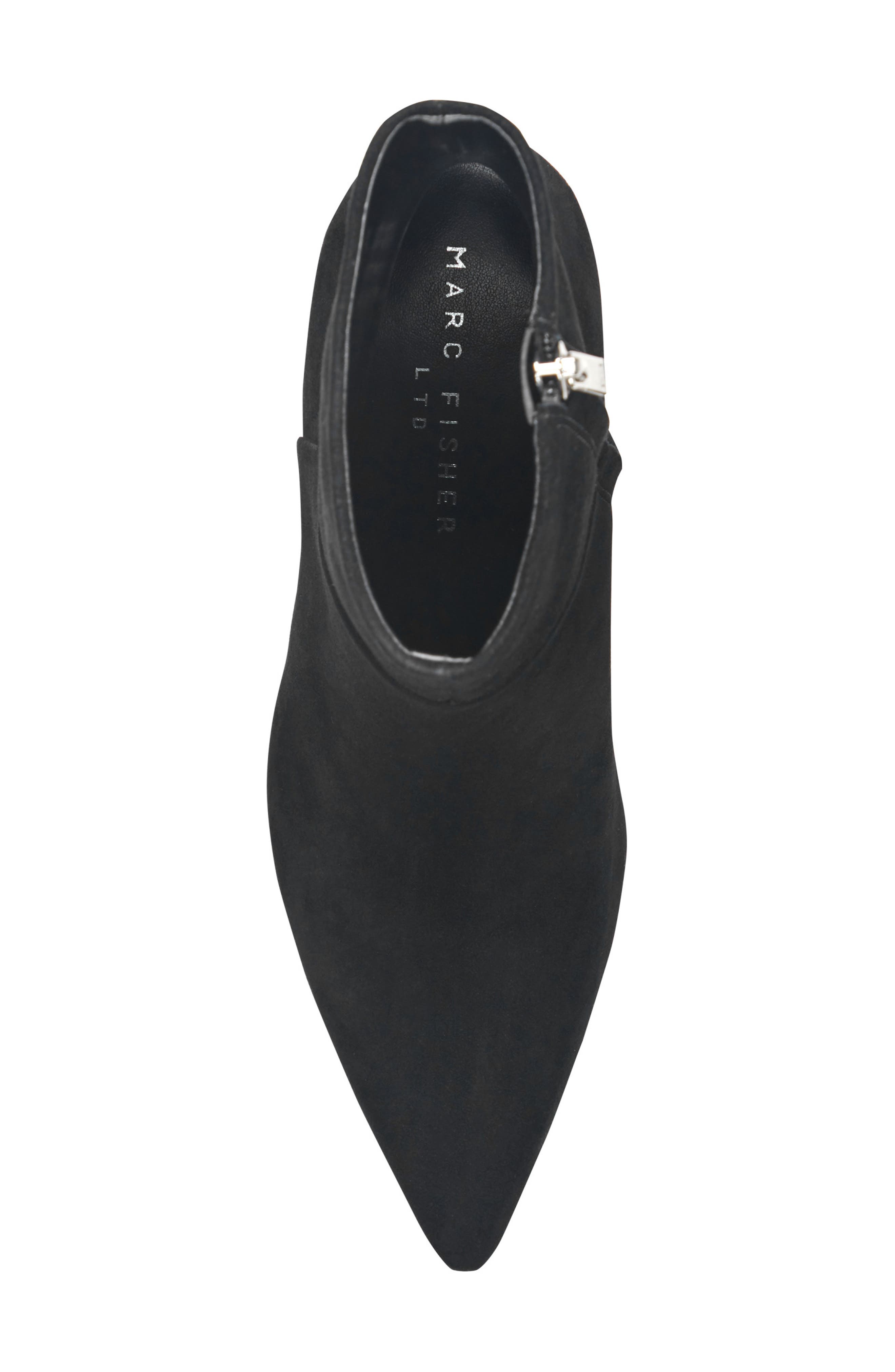 Sasha Pointed Toe Bootie, Alternate, color, BLACK