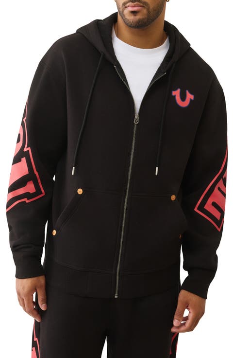 Overt Arch Logo Oversize Zip Hoodie