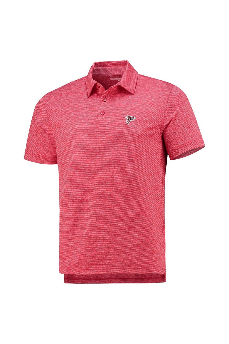 Men's Vineyard Vines Red Atlanta Falcons Destin Stripe Sankaty Polo, Alternate, color, Red