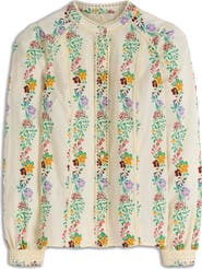Boden Rhea Lace Trim Woven Shirt