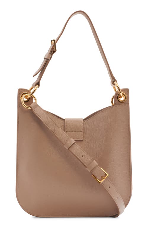 Tom Ford Small Tara Leather Top Handle Bag In Light Beige