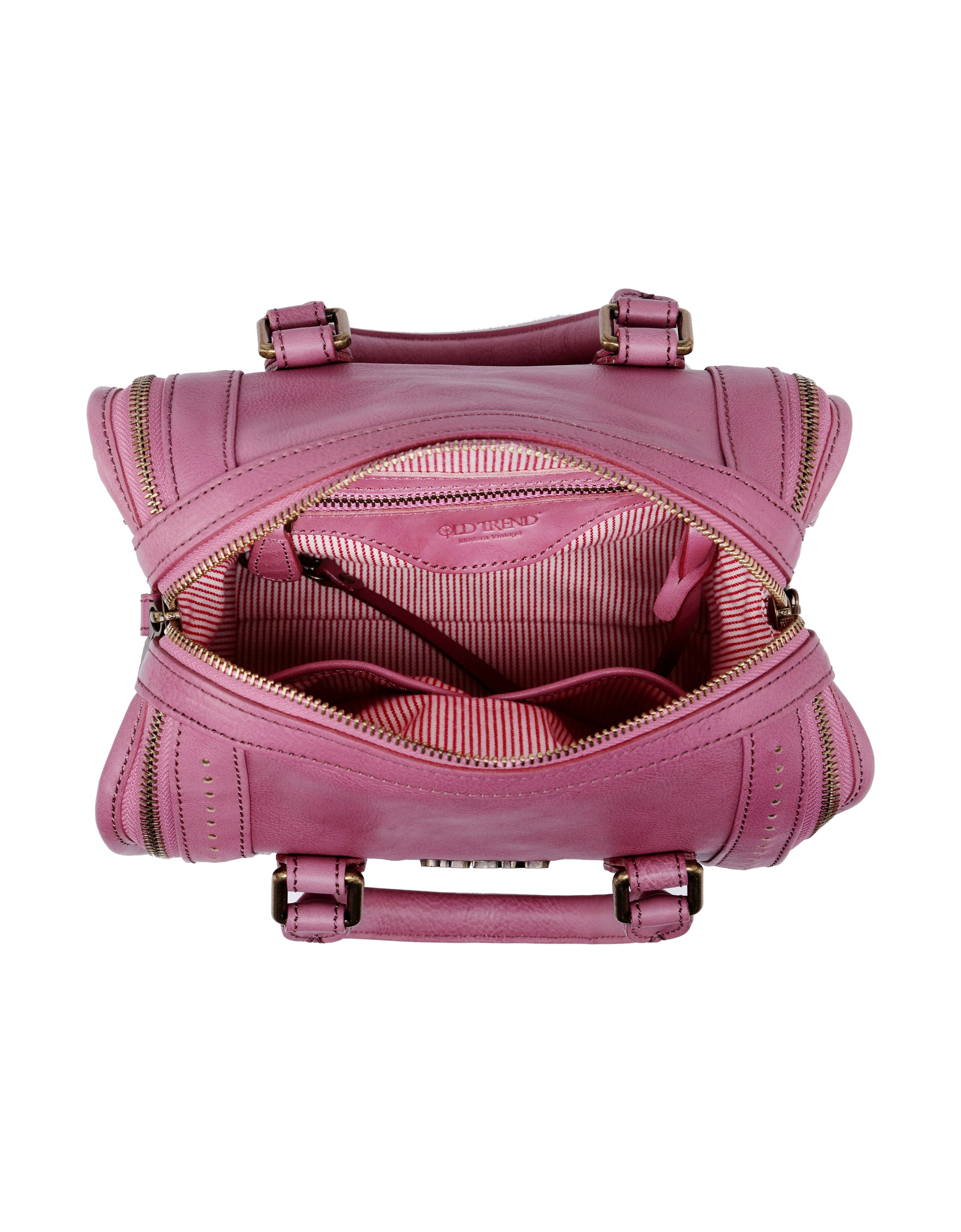 Mini Trunk Genuine Leather Structured Crossbody, Alternate, color, Orchid