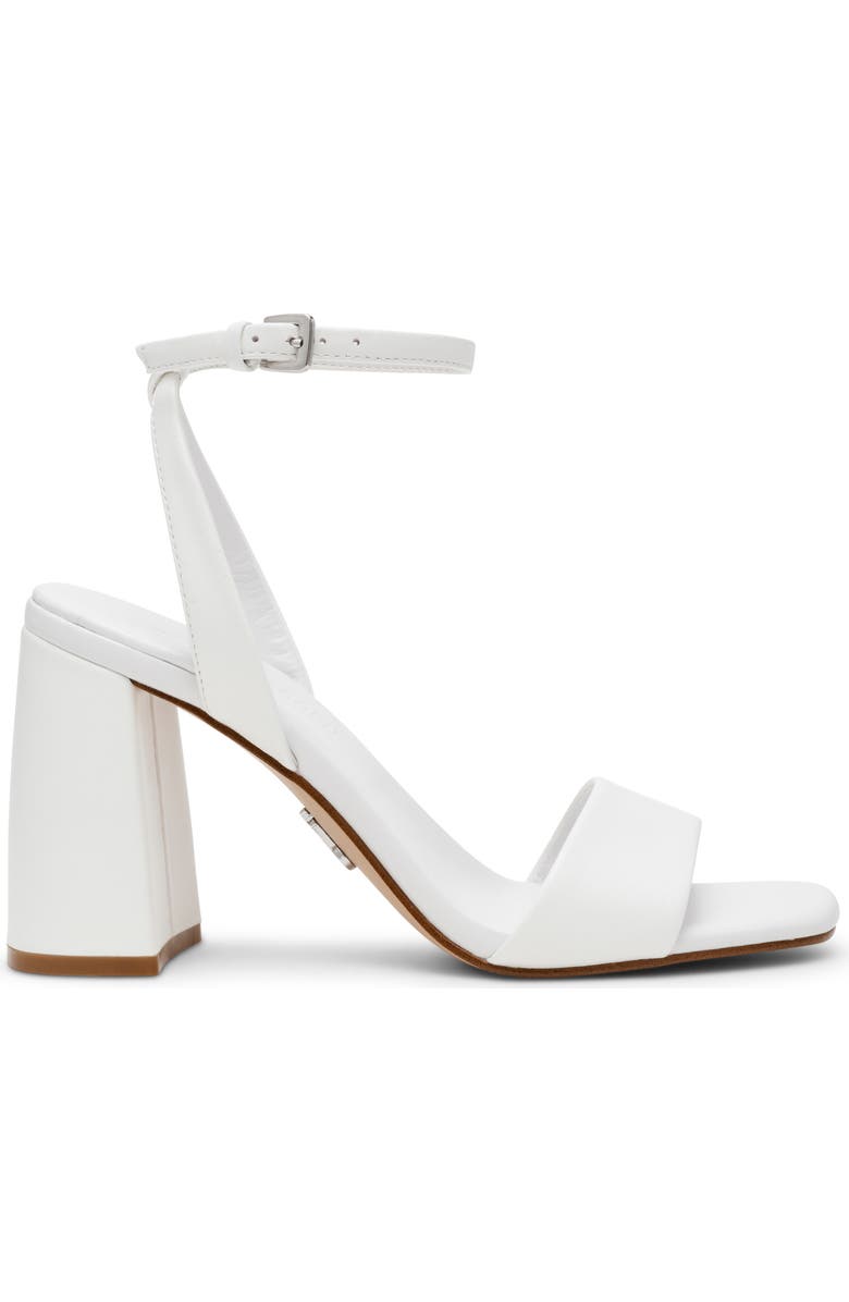 Steve Madden Messa Ankle Strap Sandal, Alternate, color, White Leather