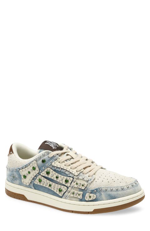 Studded Skeleton Low Top Sneaker (Men)