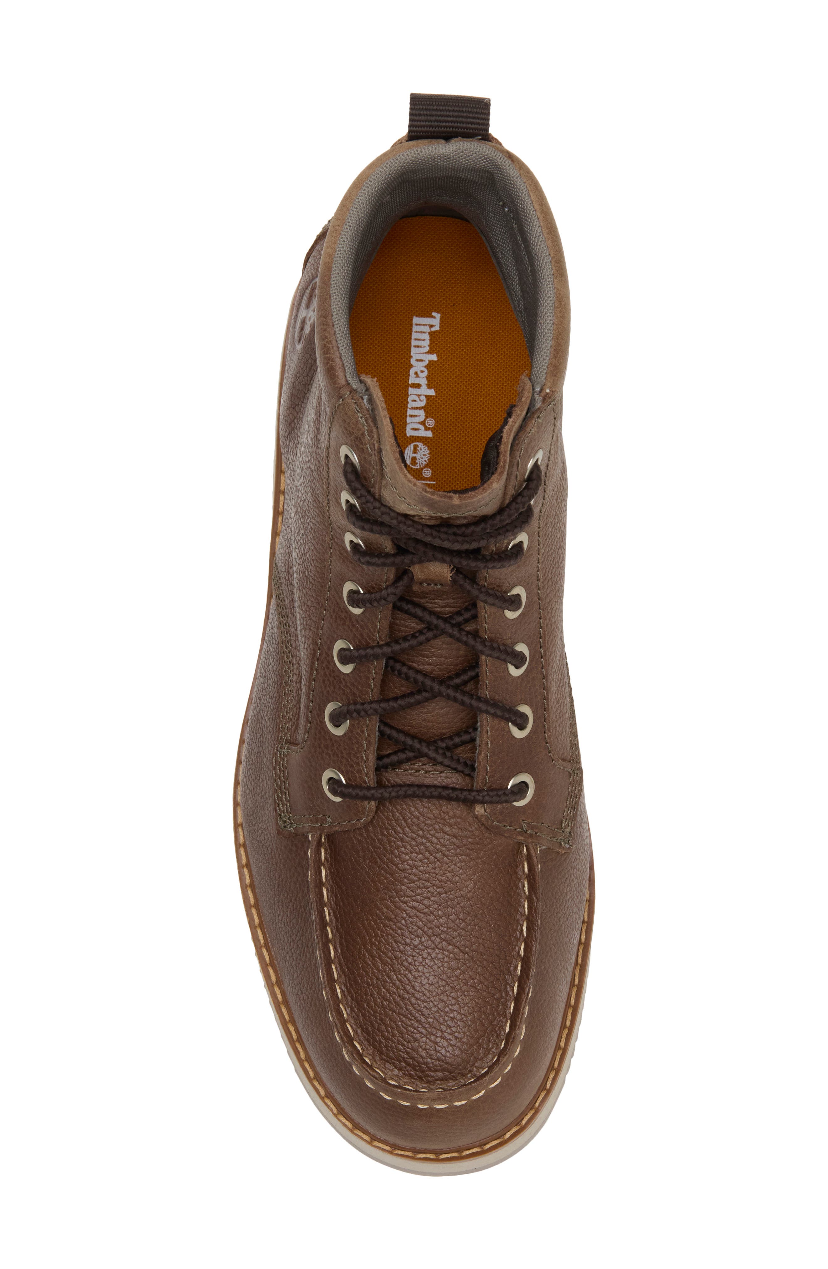 Redwood Edge Essential Water Repellent Boot, Alternate, color, DARK BROWN FULL GRAIN