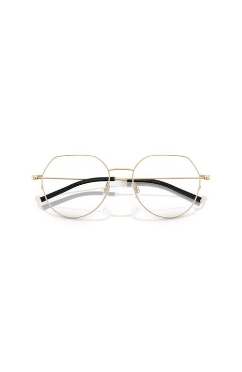 Moncler 54mm Irregular Optical Glasses In Gold