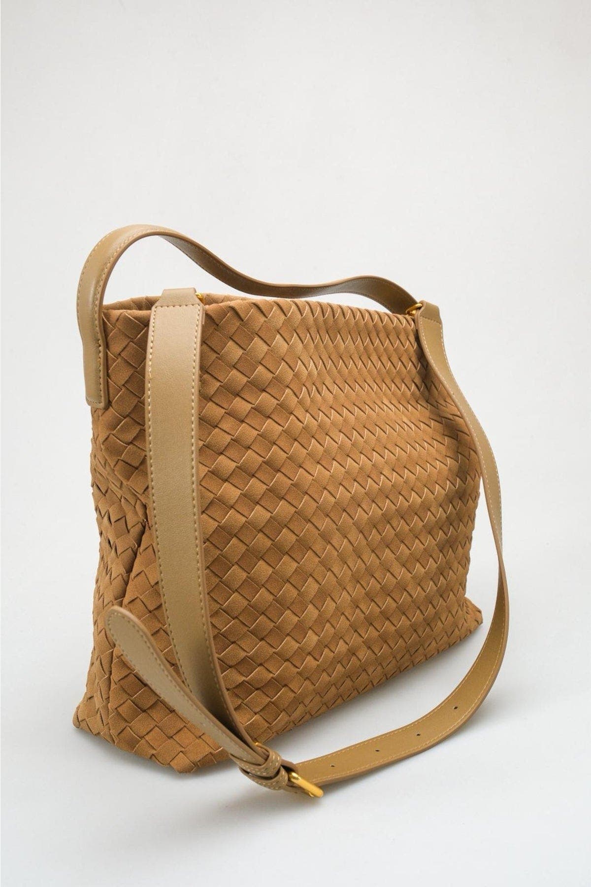 Prologue Shoes Celauna Woven Shoulder Bag, Main, color, Mustard