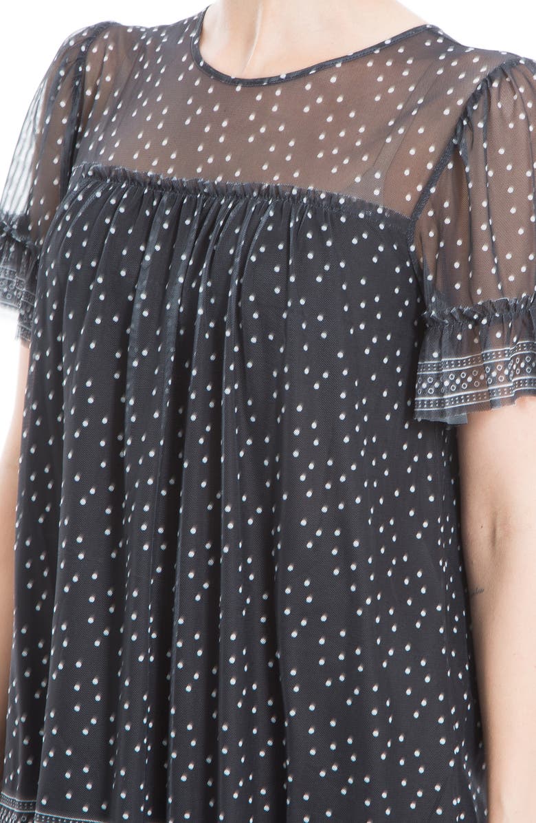 MAX STUDIO Short Sleeve Knit Mesh Top, Alternate, color, 