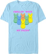 Peeps Men's Peeps Chilling With My Friends Graphic T-Shirt
