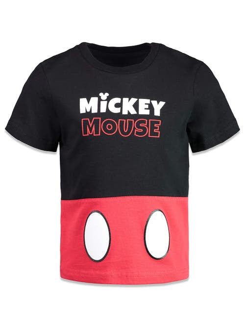 Disney Mickey Mouse & Friends 4-pack T-shirts In Black