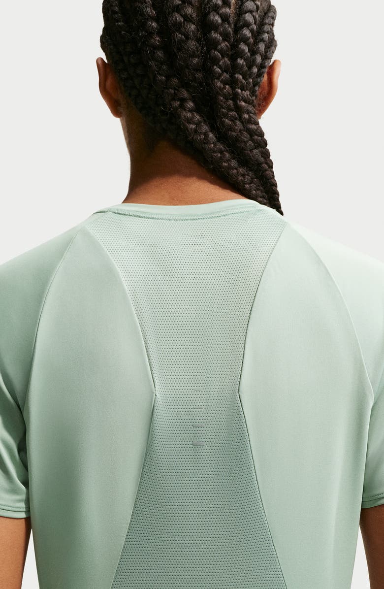 Nike Swift Dri-FIT Short Sleeve Running Top, Alternate, color, Steam