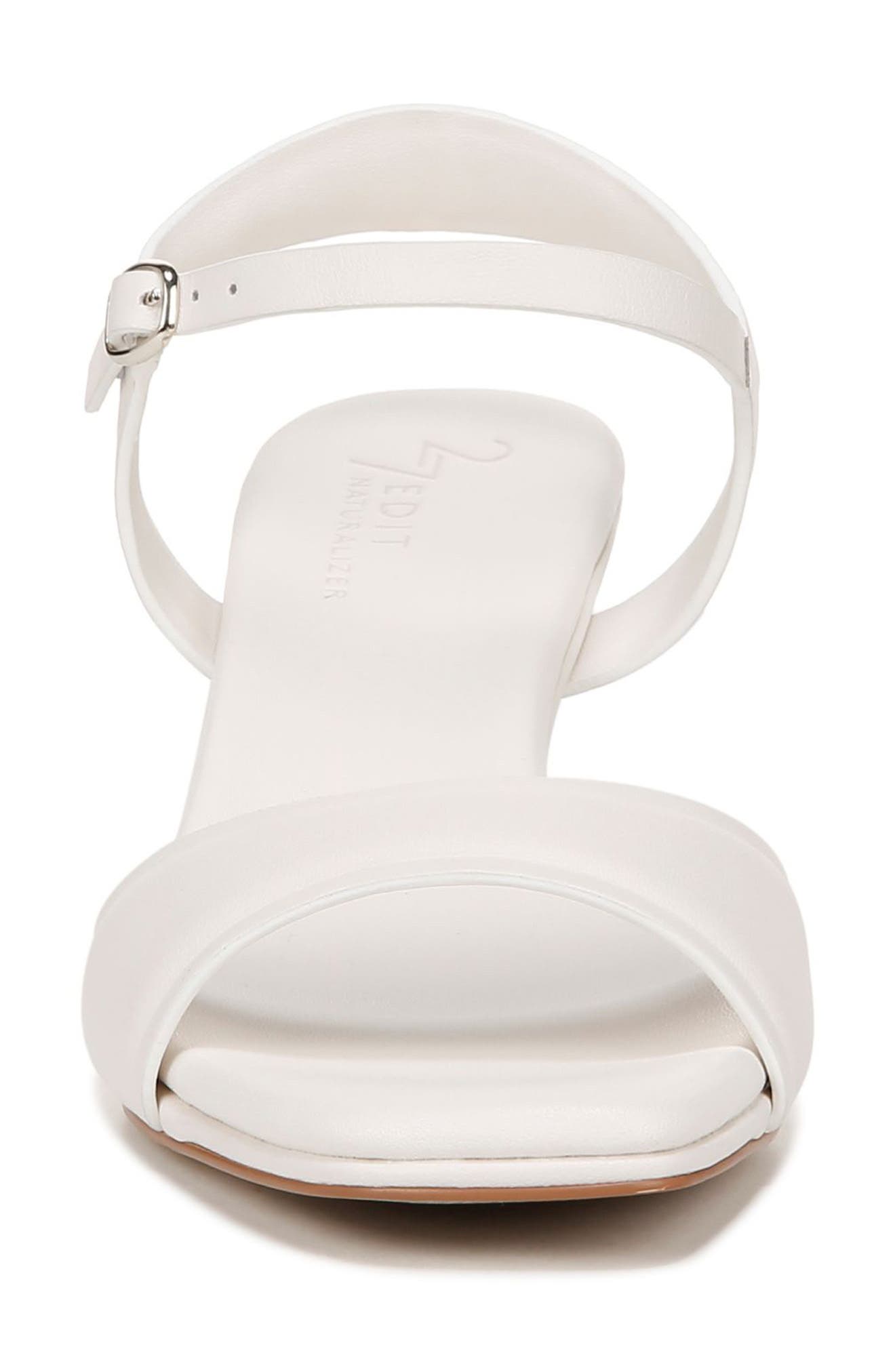 27 EDIT Naturalizer Grace Ankle Strap Sandal, Alternate, color, Warm White Leather