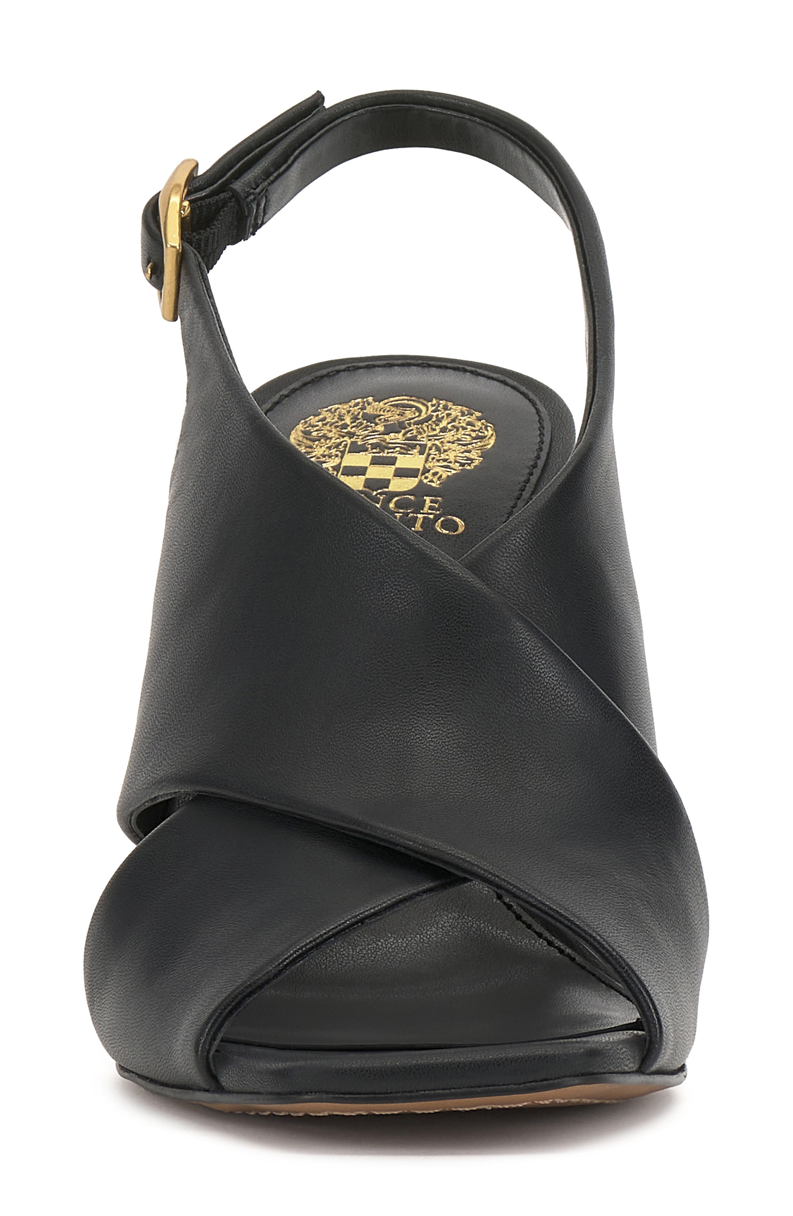 Vince Camuto Ameira Slingback Wedge Sandal, Alternate, color, Black