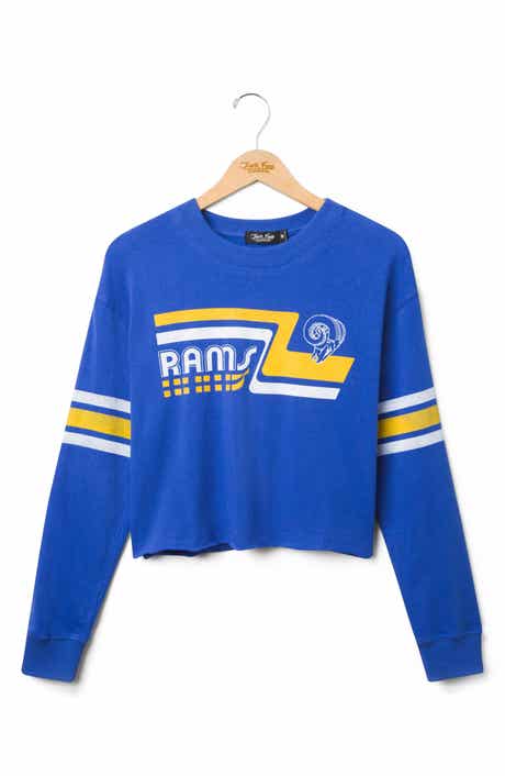 Rams Retro Cropped Graphic Sweatshirt