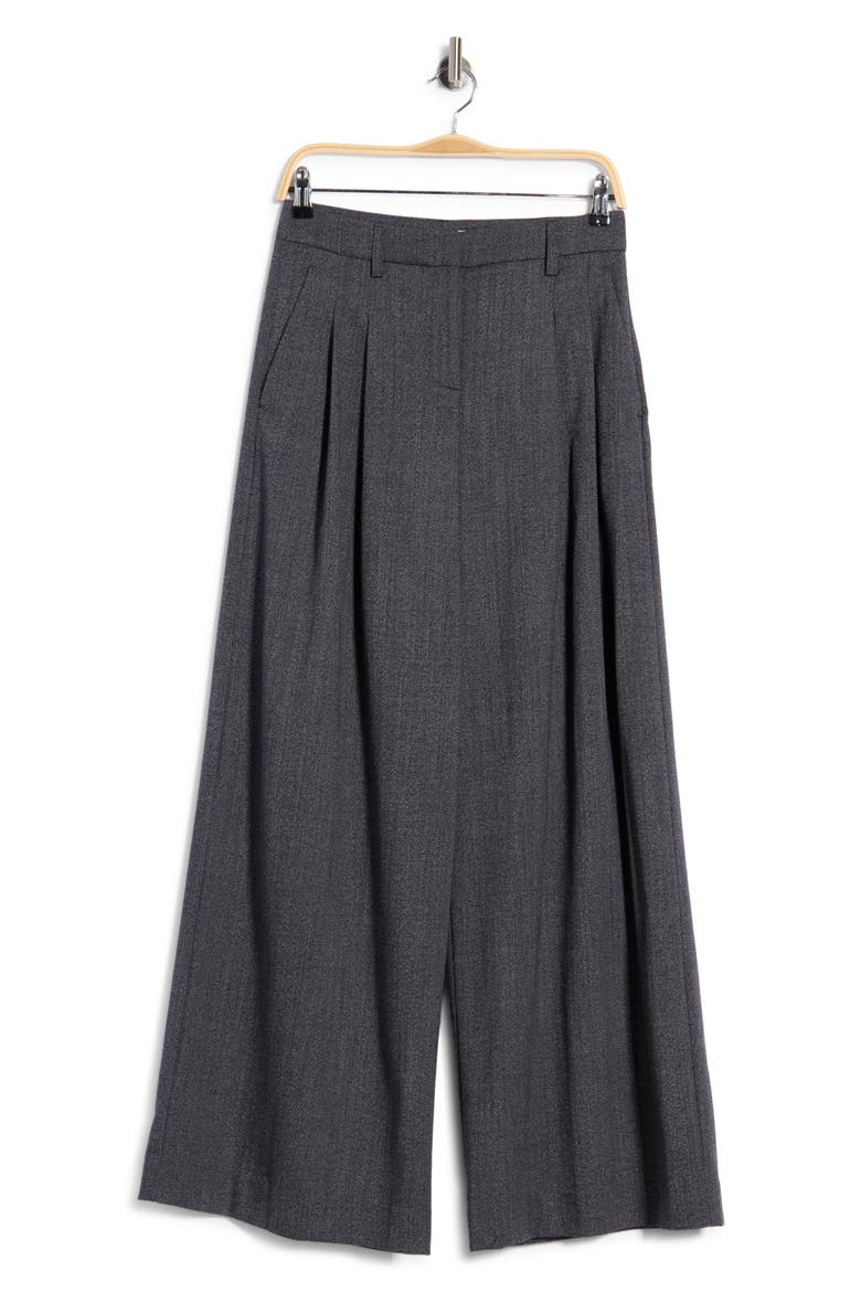 Didi Wide Leg Virgin Wool Pants, Main, color, MIDNIGHT MELANGE
