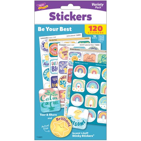 Scratch 'N Sniff Be Your Best, 120 Count Scented Stickers