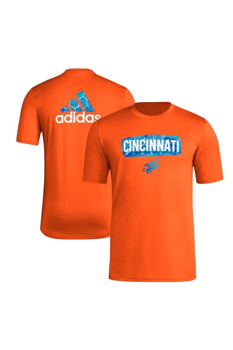 Men's adidas Orange FC Cincinnati Local Pop AEROREADY T-Shirt, Alternate, color, Orange