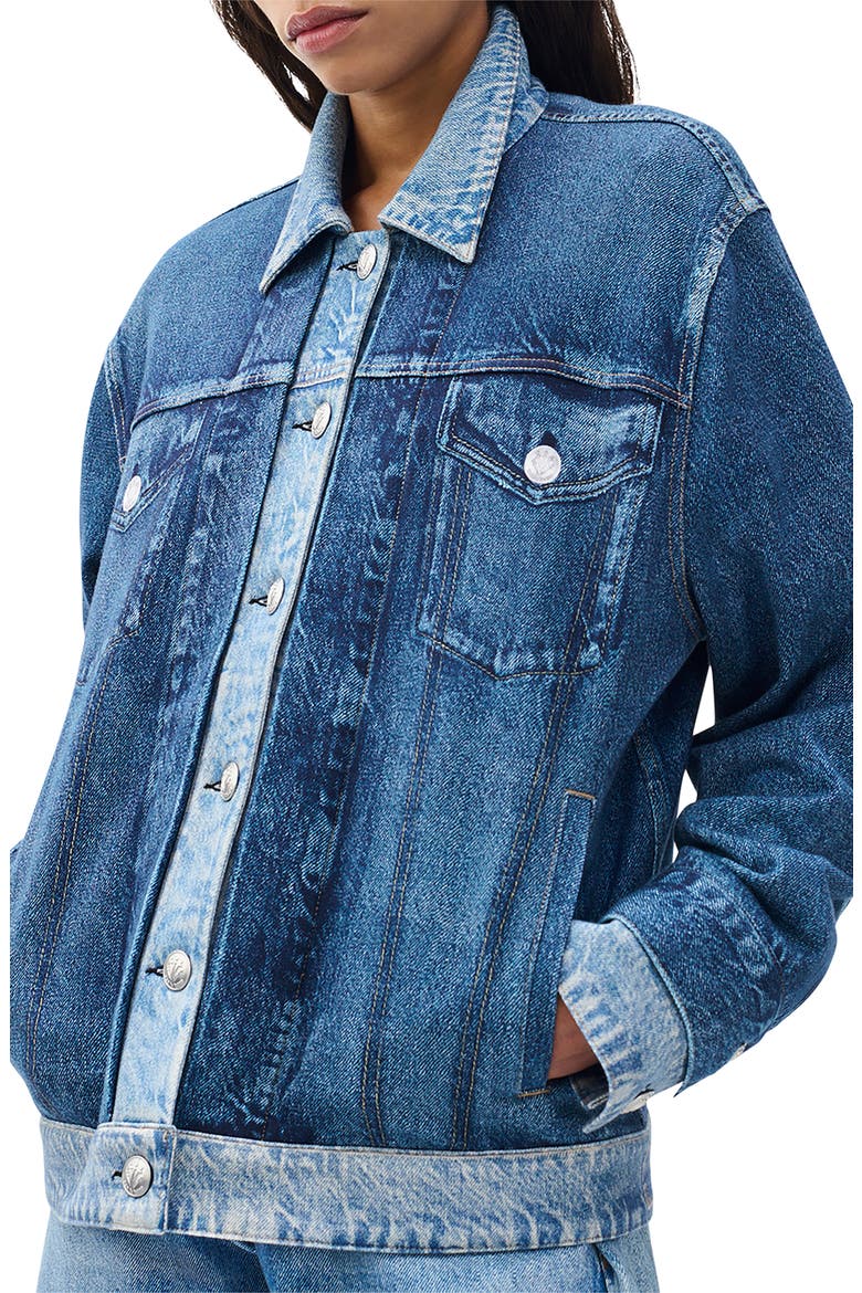 rb Miramar Terry Trucker Jacket, Alternate, color, DBLIN