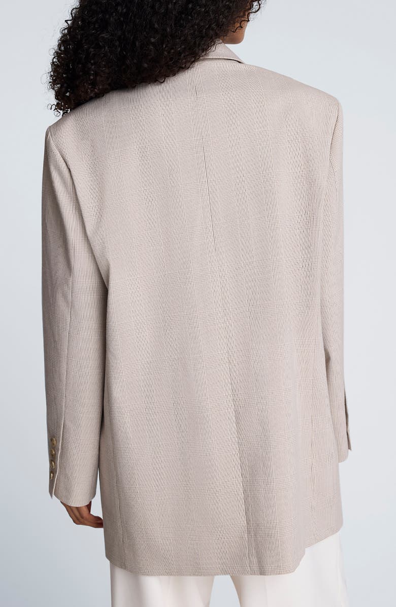 Kenneth Cole Plaid Oversize Blazer, Alternate, color, Stucco Multi