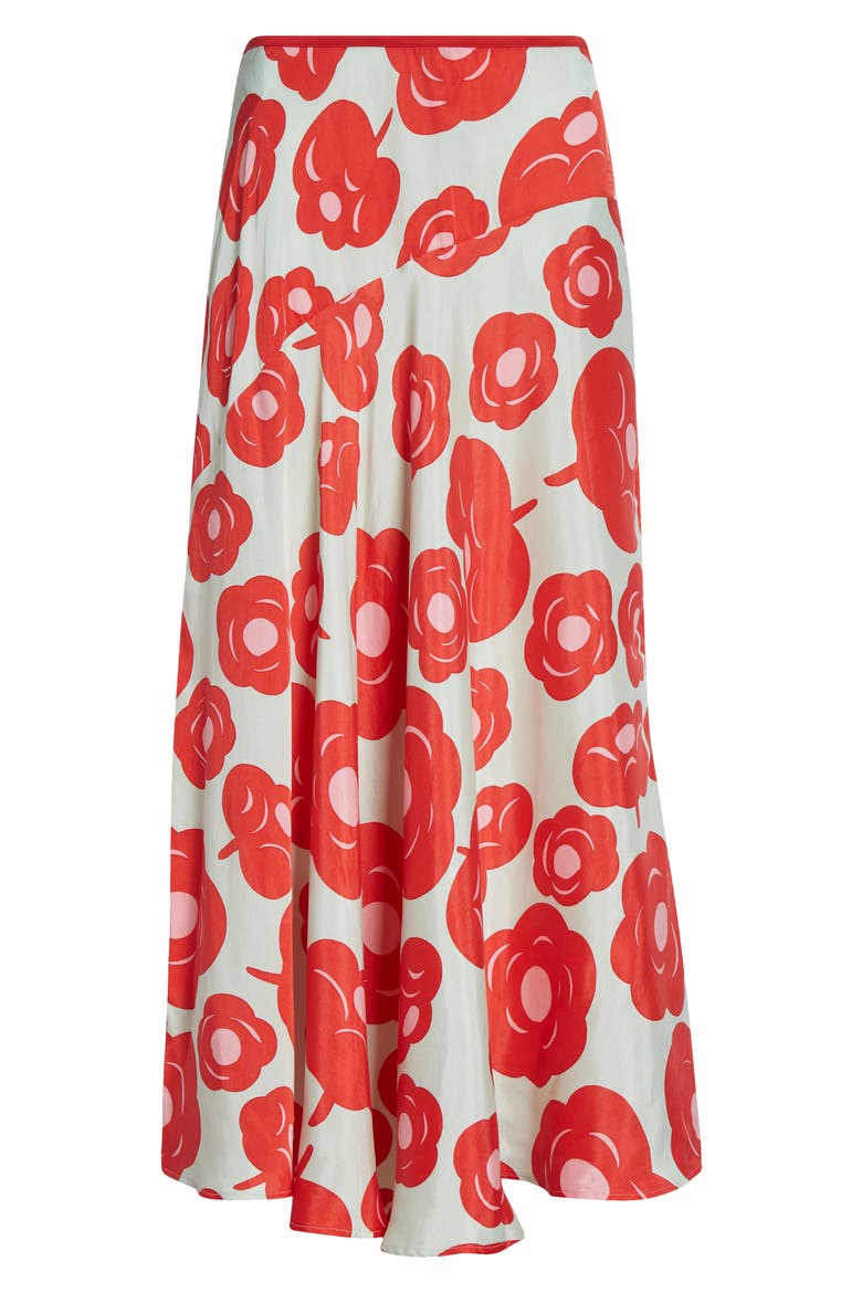 Tassit Tumma Maxi Skirt, Alternate, color, LIGHT TURQUOISE RED PINK