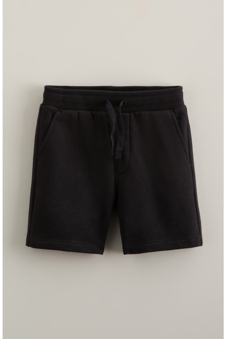 Kids' Cotton Blend Fleece Drawstring Shorts, Main, color, BLACK