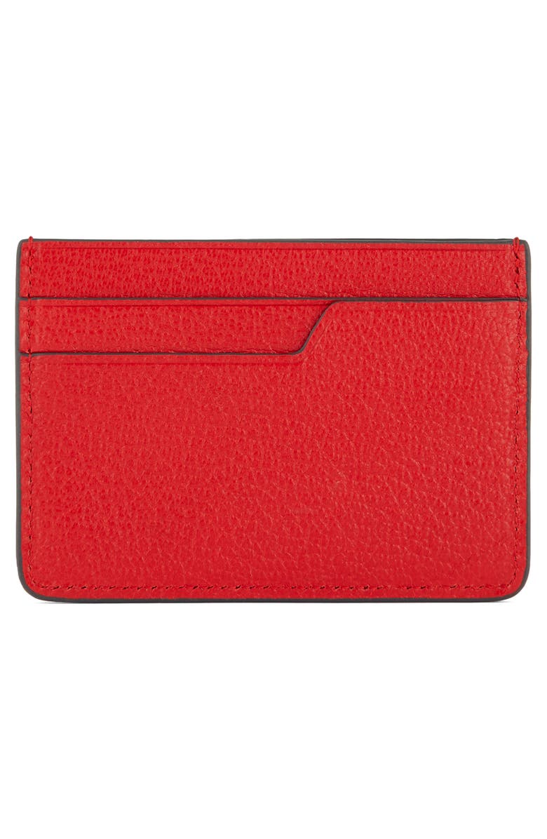 Anya Hindmarch Eyes Leather Card Case, Alternate, color, 