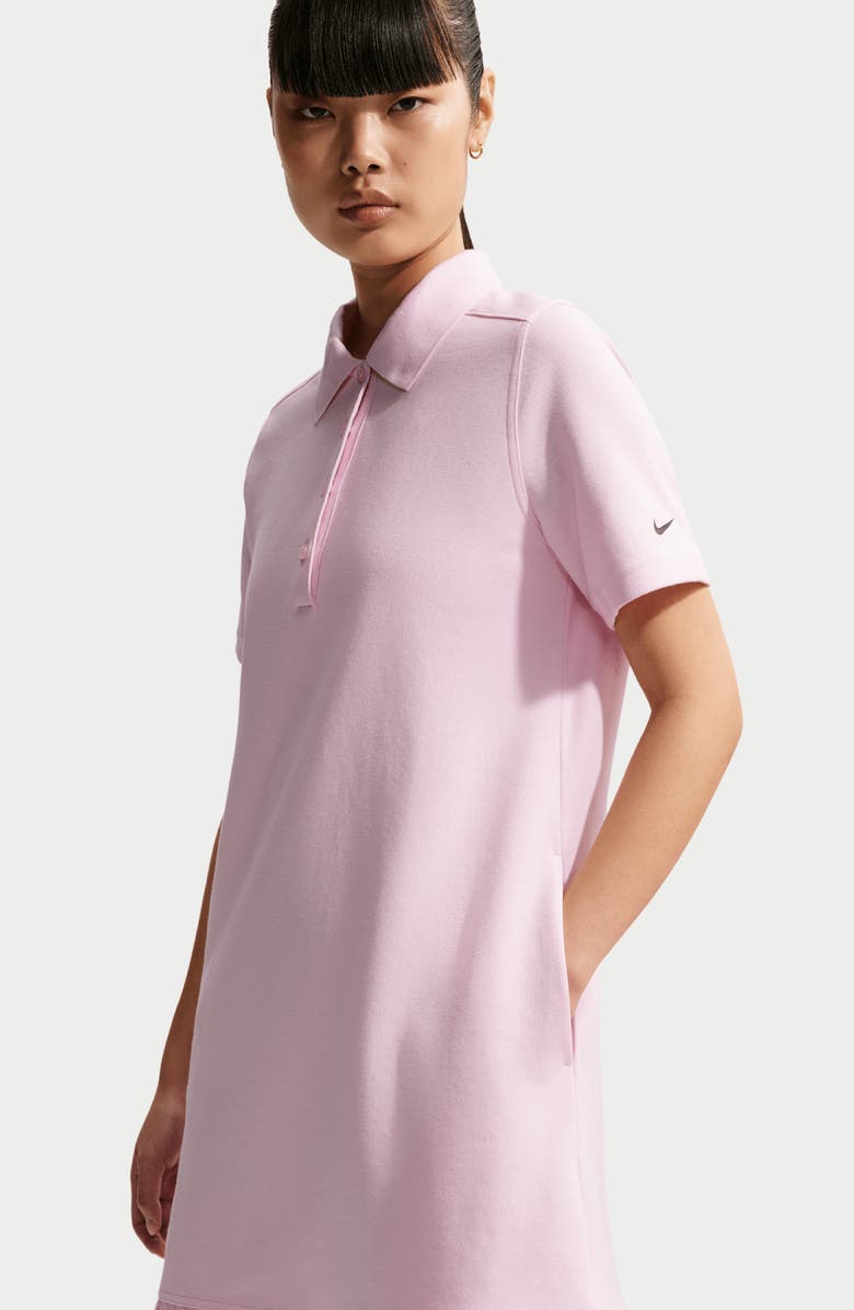 Nike Dri-FIT Polo Golf Dress, Alternate, color, 663 Pink Foam/Black
