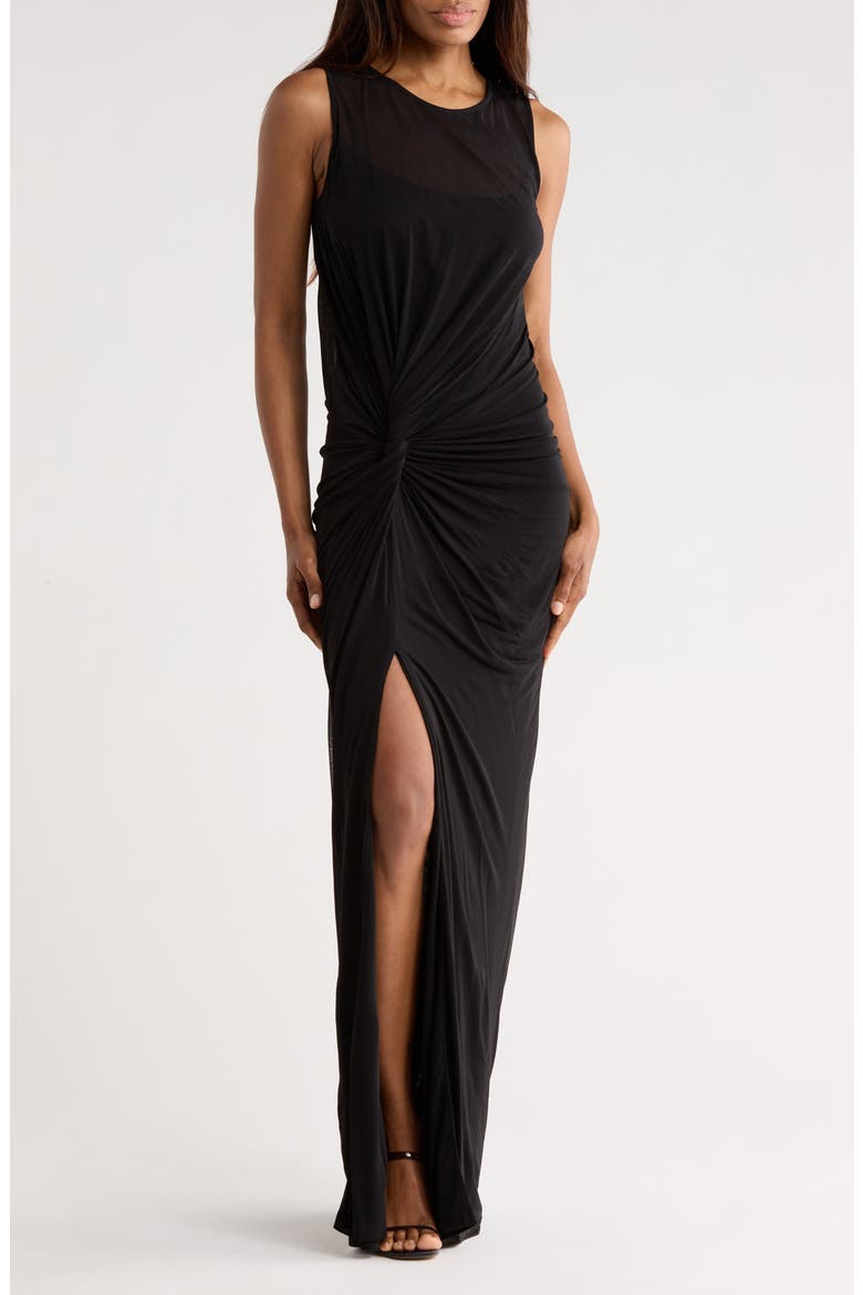Veronica Sleeveless Maxi Dress, Main, color, BLACK