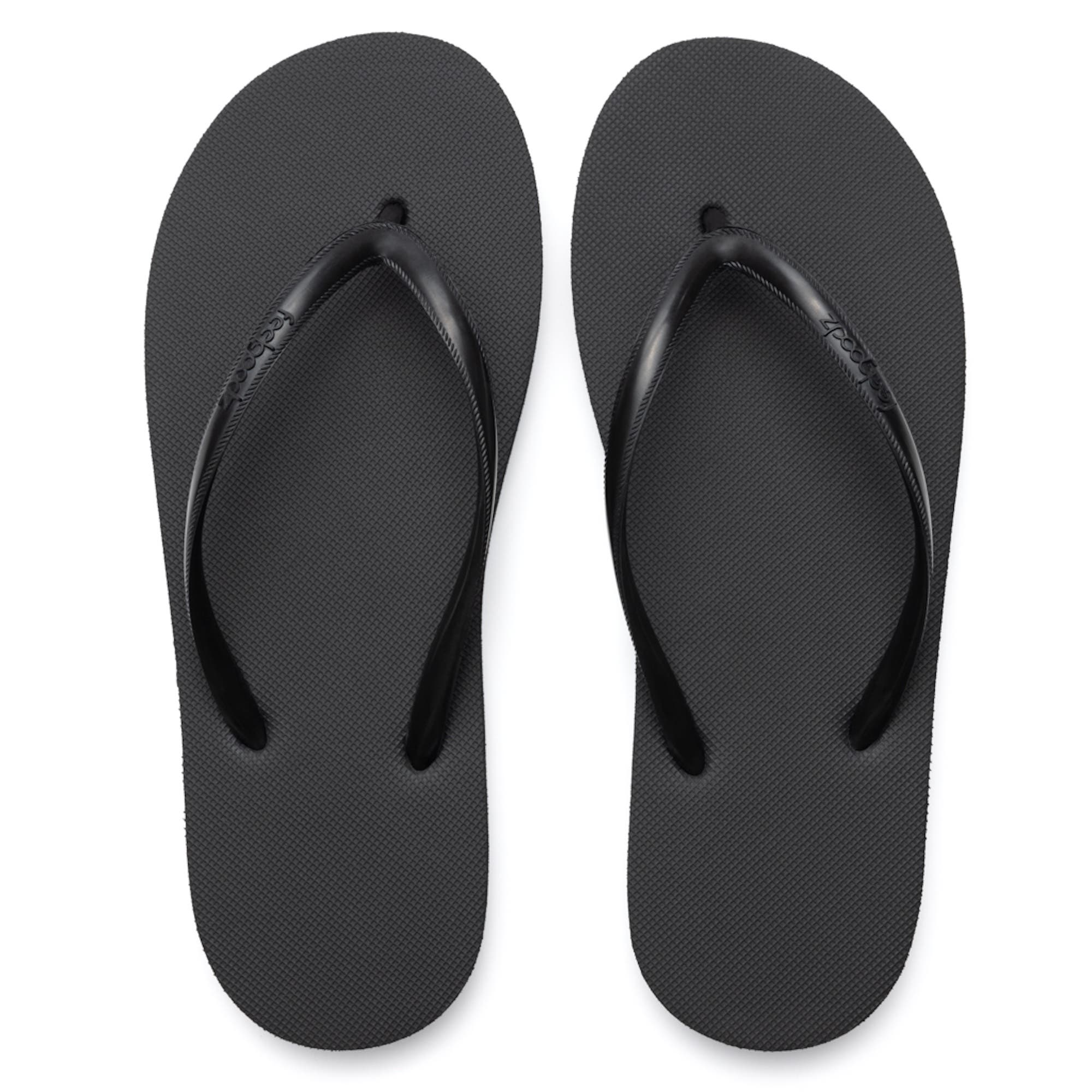 Feelgoodz Women's Slimz Core Natural Rubber Flip-Flop Thong Sandals, Alternate, color, Shadow