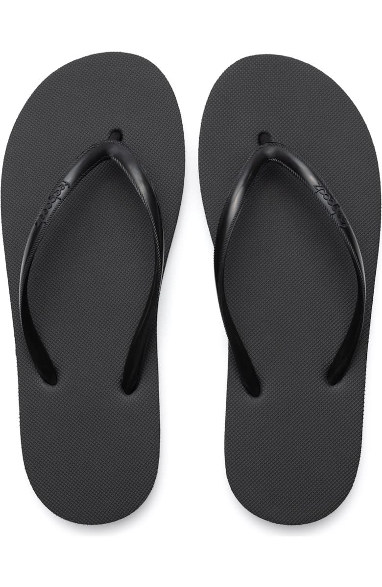 Feelgoodz Women's Slimz Core Natural Rubber Flip-Flop Thong Sandals, Alternate, color, Shadow