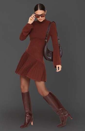 Long Sleeve Denim Minidress