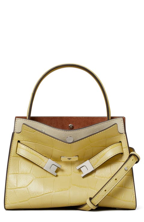 Petite Lee Radziwill Embossed Leather Double Bag