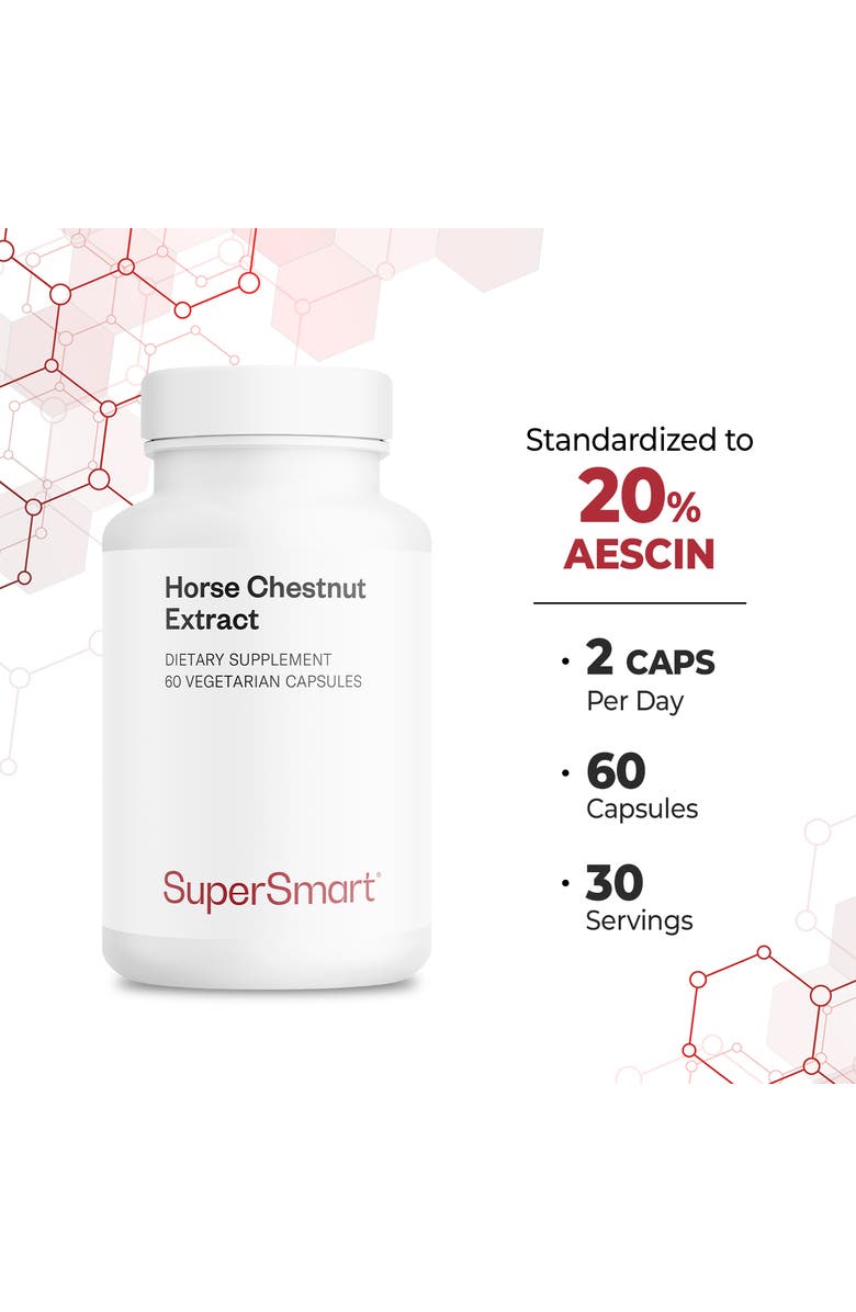 SuperSmart Horse Chestnut Extract 500mg, Alternate, color, NO COLOR