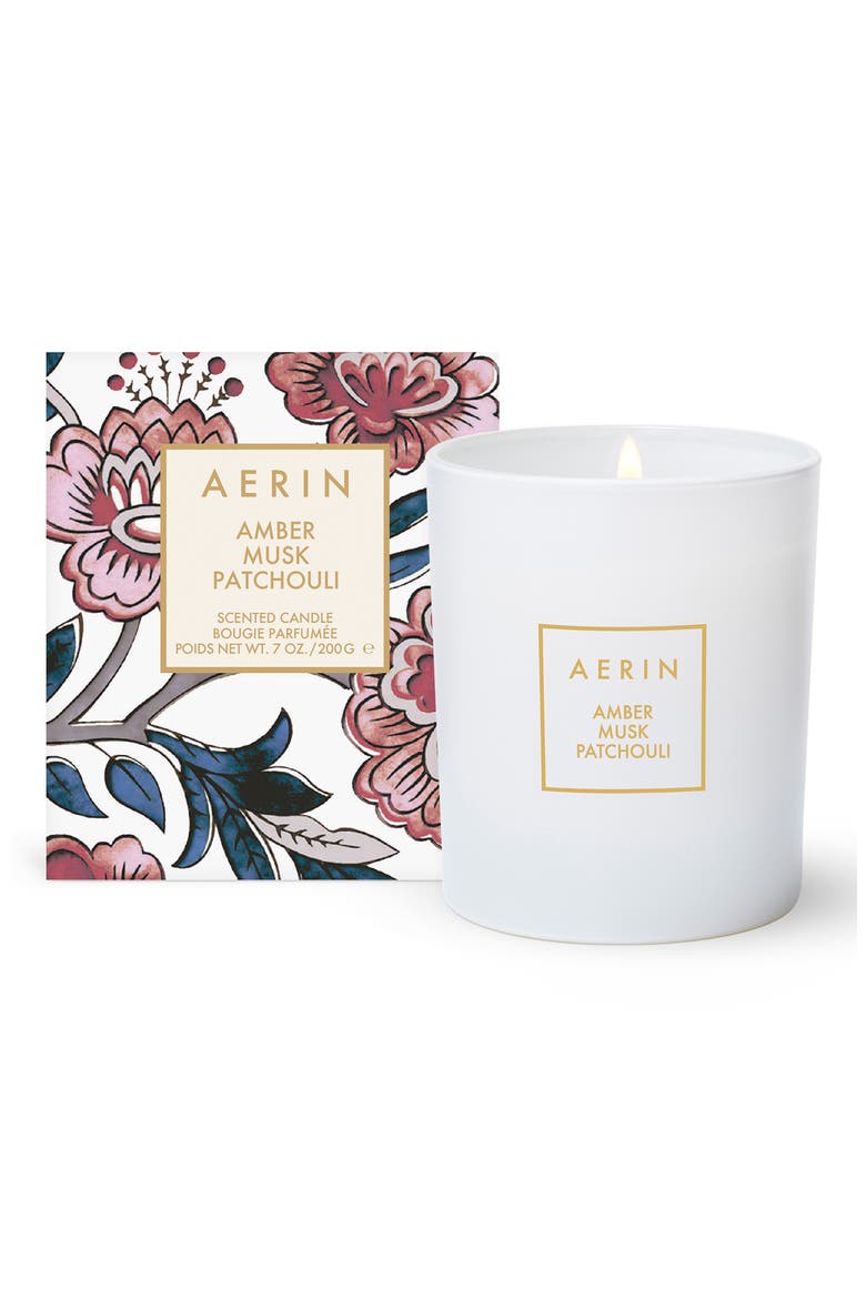 Amber Musk Patchouli Scented Candle, Alternate, color, NO COLOR